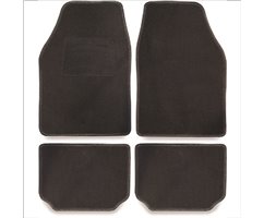 Juego 4 Alfombras Clasic Negro