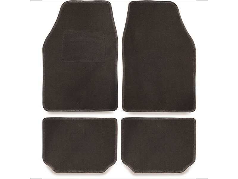 Kit 4 Carpets Clasic TORINO Black