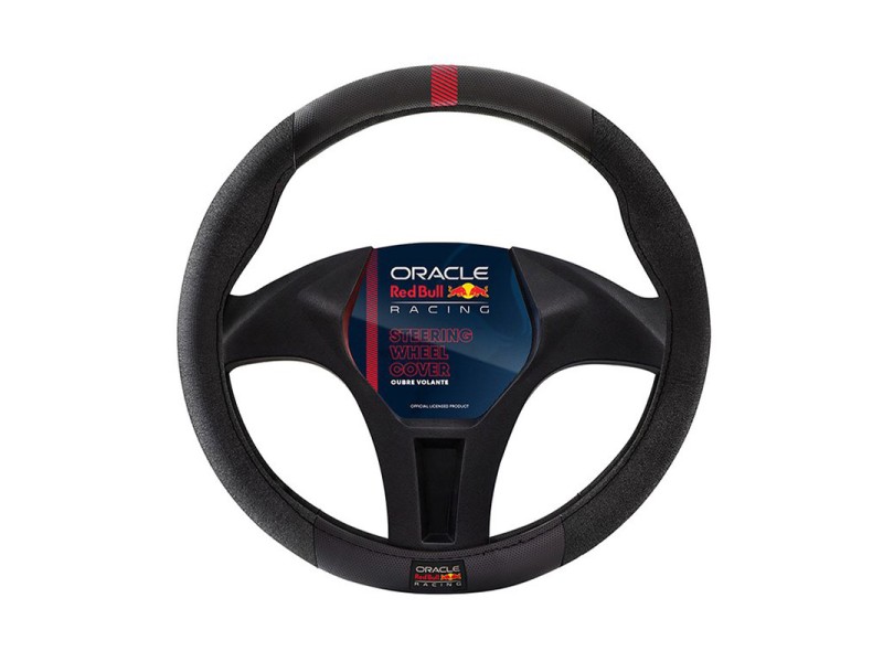 Steering Wheel Cover V1 RED BULL RACING Black & Red Steering Wheel Cover V1 RED BULL RACING Black & Red