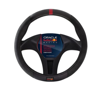 Steering Wheel Cover V1 RED BULL RACING Black & Red