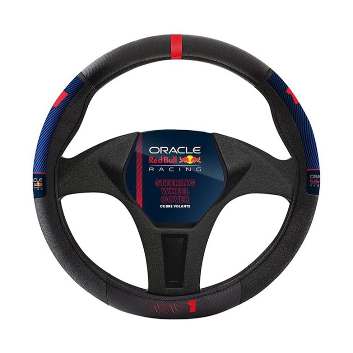 Steering Wheel Cover V2 RED BULL RACING Black & Red & Blue