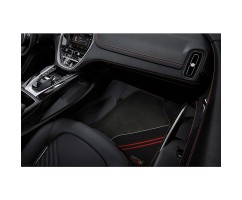 Set of 4 Rubber & Carpet Mat RED BULL RACING Black & Red