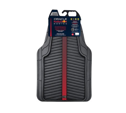Set of 4 Rubber Mat RED BULL RACING Black & Red