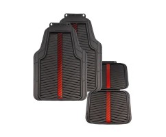 Kit Tapetes PVC RED BULL RACING Preto e Vermelho