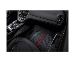 Set of 4 Rubber Mat RED BULL RACING Black & Red