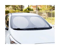 Parasol Plegable Plata 150x80
