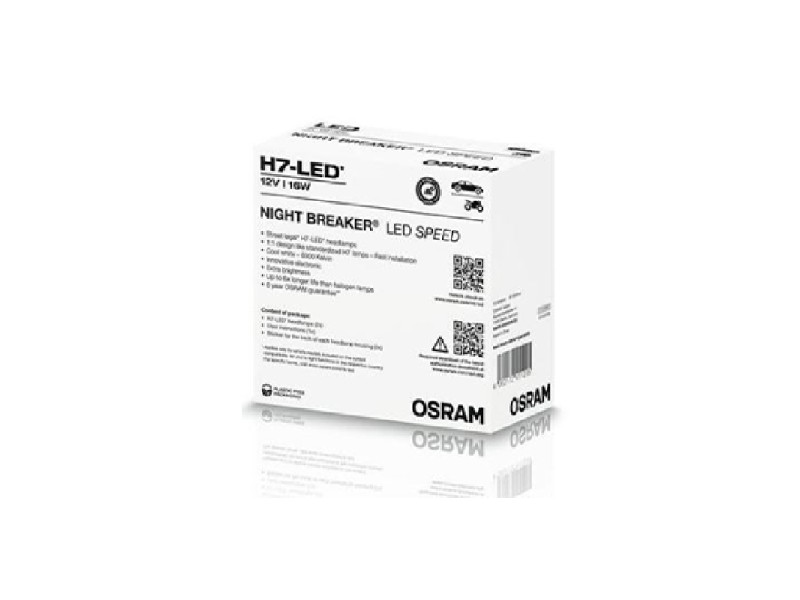 Kit 2 Lámparas LED H7 12V/16W OSRAM Night Breaker LED SPEED Trade Kit 2 Lámparas LED H7 12V/16W OSRAM Night Breaker LED SPEED Trade
