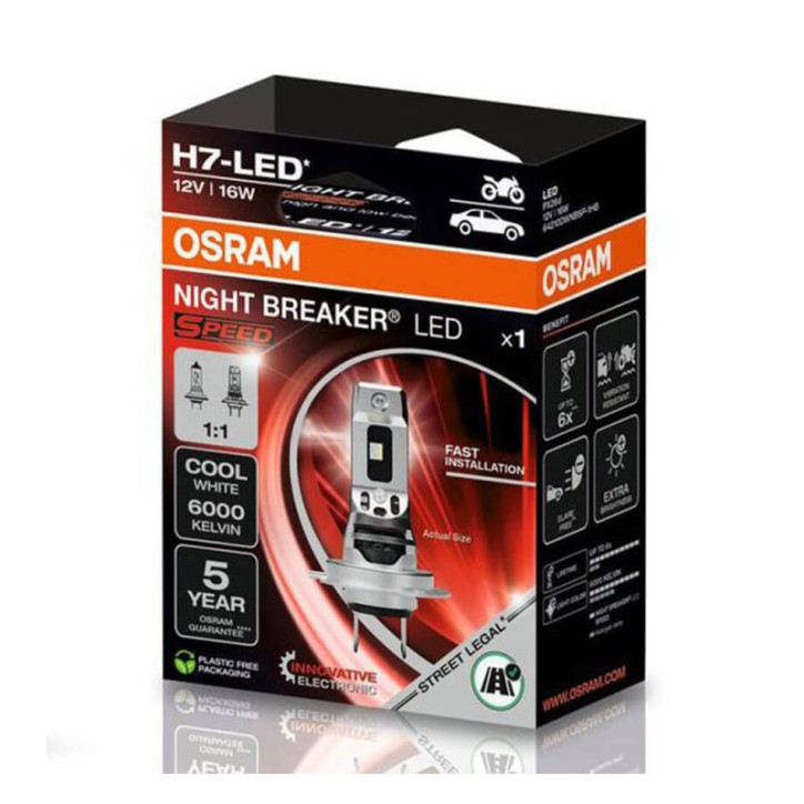 Lâmpada LED H7 12V/16W OSRAM Night Breaker LED SPEED