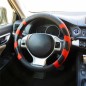 Steering Wheel Cover Grip Red/Black
