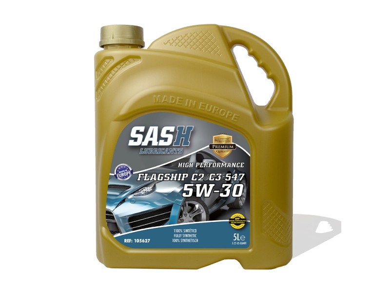 Engine Oil SASH FLAGSHIP C2/C3 547 5W-30 5L Engine Oil SASH FLAGSHIP C2/C3 547 5W-30 5L