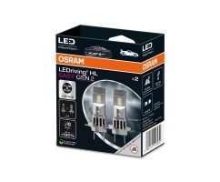 Kit 2 LED Lamps H7/H18 12V/16W OSRAM LEDriving HLM EASY GEN2