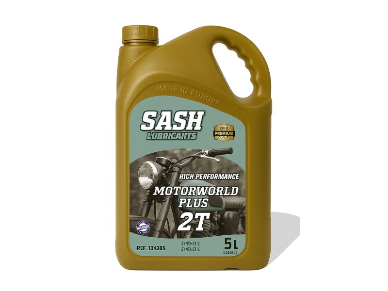 Aceite Moto 2T SASH MOTOWORLD PLUS 2T 5L Aceite Moto 2T SASH MOTOWORLD PLUS 2T 5L