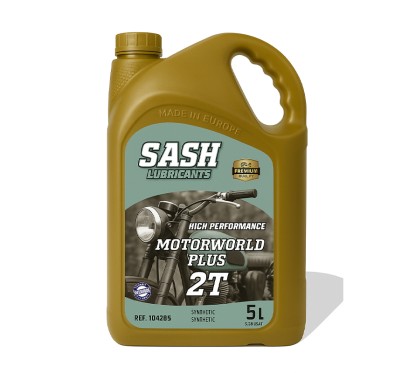 Aceite Moto 2T SASH MOTOWORLD PLUS 2T 5L