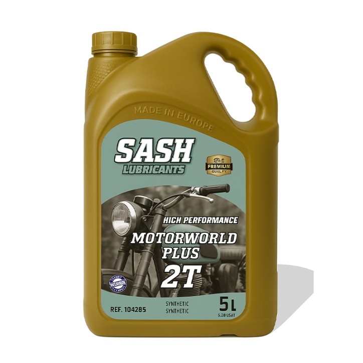 Aceite Moto 2T SASH MOTOWORLD PLUS 2T 5L