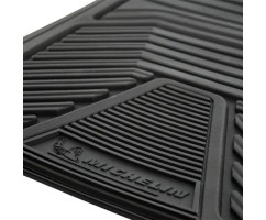Set of 4 PVC Rubber Mat Black MICHELIN