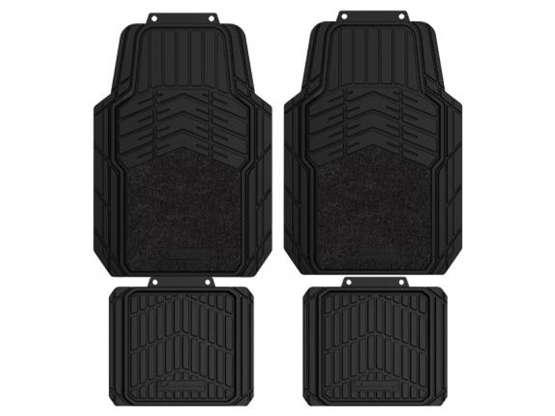 Set of 4 MICHELIN Rubber Mats with Carpet Insert Set of 4 MICHELIN Rubber Mats with Carpet Insert
