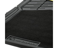 Set of 4 MICHELIN Rubber Mats with Carpet Insert