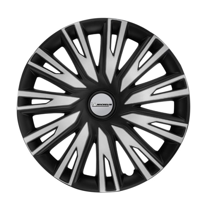 Jeu Enjoliveurs COP S&B 15'' MICHELIN Noir et Gris