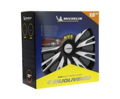Tampões de Roda COP S&B 15'' MICHELIN Preto e Prata