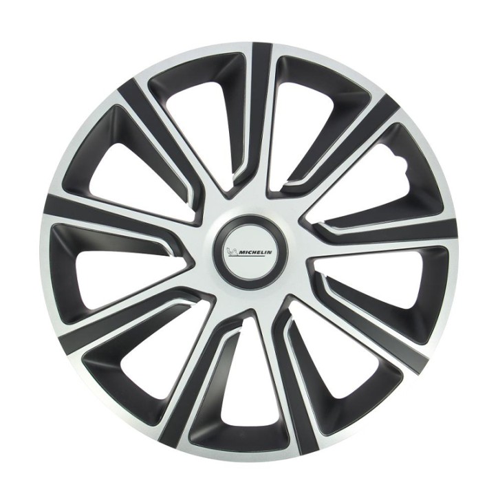 Jeu Enjoliveurs NVS 49 14'' MICHELIN Noir et Gris
