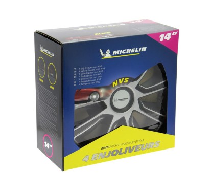 Tampões de Roda NVS 49 14'' MICHELIN Preto e Prata