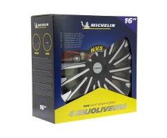 Jeu Enjoliveurs NVS Soho S&B 16'' MICHELIN Noir et Gris