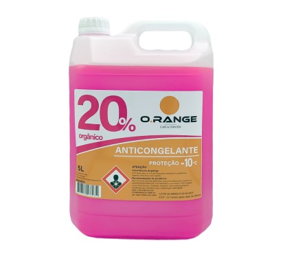 Anticongelante 5L O.RANGE 20% Rosa OAT - Protección -10°C