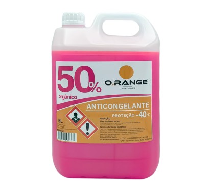 Anticongelante 5L O.RANGE 50% Rosa OAT - Protección -40°C