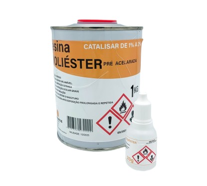 Kit de Reparación de Poliéster O.RANGE 1KG