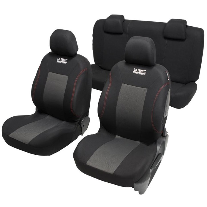 Kit de Fundas de Asiento Rally Line WRC Negro