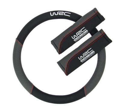 Steering Wheel Cover WRC + Pillows Black