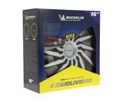 Juego Tapacubos NVS Kendo S&B 16'' MICHELIN Negro y Plata