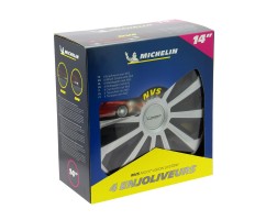 Tampões de Roda NVS 04 14'' MICHELIN Preto e Prata