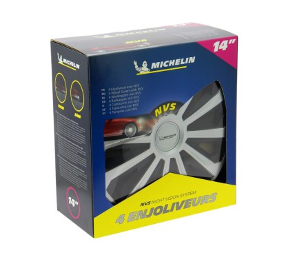 Jeu Enjoliveurs NVS 04 14'' MICHELIN Noir et Gris
