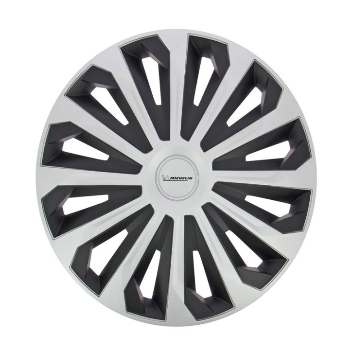 Juego Tapacubos NVS 04 15'' MICHELIN Negro y Plata