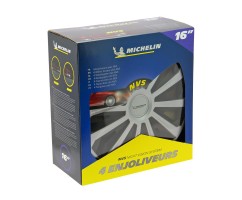 Juego Tapacubos NVS 04 16'' MICHELIN Negro y Plata
