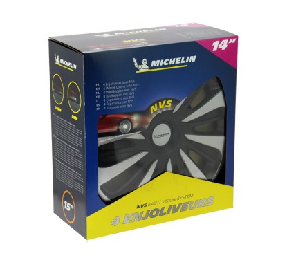 Wheel Trims NVS 3D Black Edition 14'' MICHELIN Black & Gray