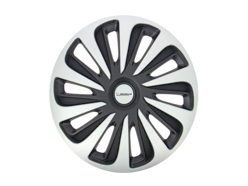 Tampões de Roda NVS 3D Black Edition 15'' MICHELIN Preto e Prata