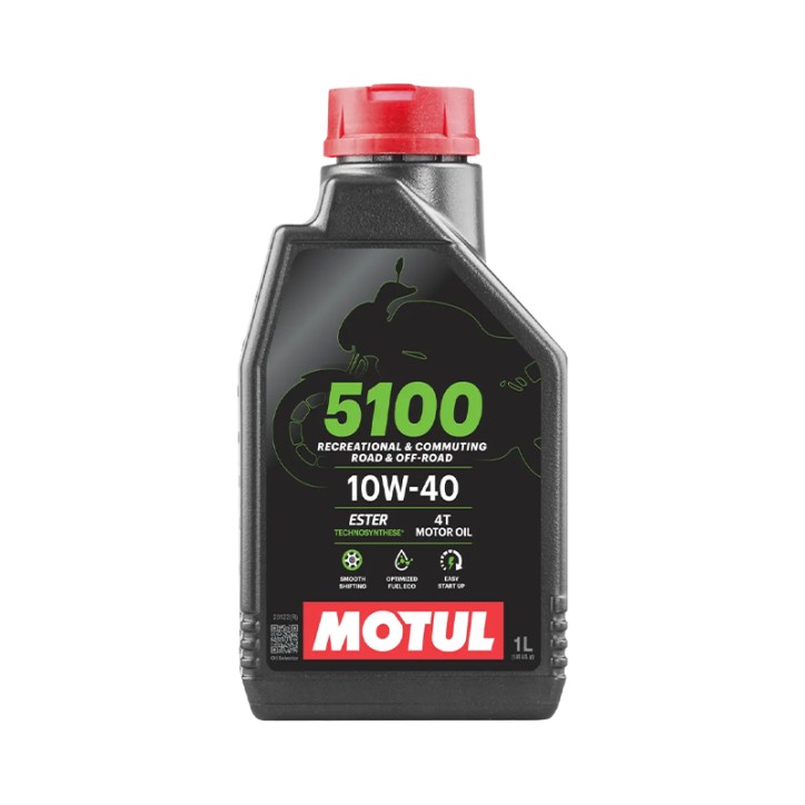 Aceite Moto 4T MOTUL 5100 10W-40 4T 1L