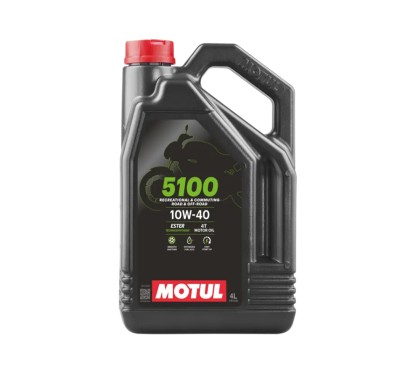 Huile Motos 4T MOTUL 5100 10W-40 4T 4L