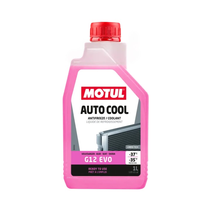 Coolant MOTUL AUTO COOL G12 EVO -37ºC 1L