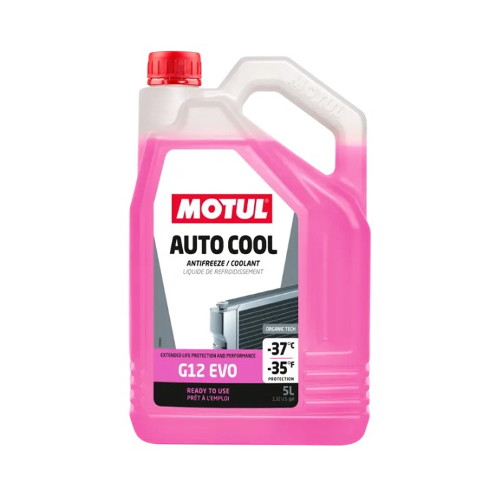 Refrigerantes MOTUL AUTO COOL G12 EVO -37ºC 5L
