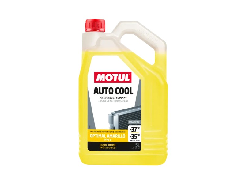 Coolant MOTUL AUTO COOL OPTIMAL AMARILLO -37ºC 5L