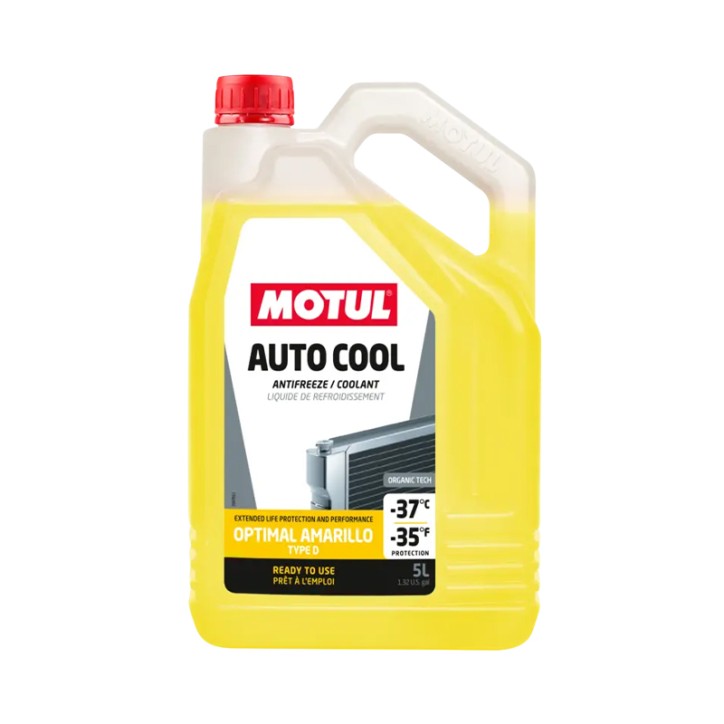Refrigerantes MOTUL AUTO COOL OPTIMAL AMARILLO -37ºC 5L