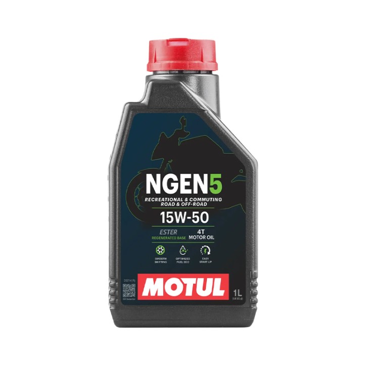 Huile Motos 4T MOTUL NGEN 5 15W-50 4T 1L