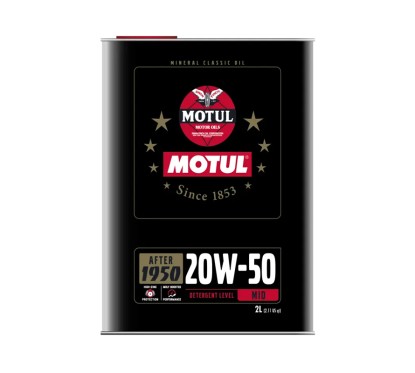 Aceite Motor MOTUL CLASSIC PERFORMANCE 20W-50 2L
