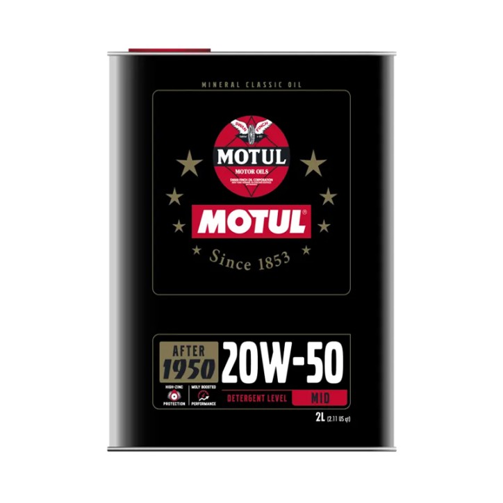 Óleo Motor MOTUL CLASSIC PERFORMANCE 20W-50 2L