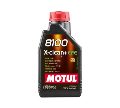 Aceite Motor MOTUL 8100 X-CLEAN+ EFE 0W-30 1L