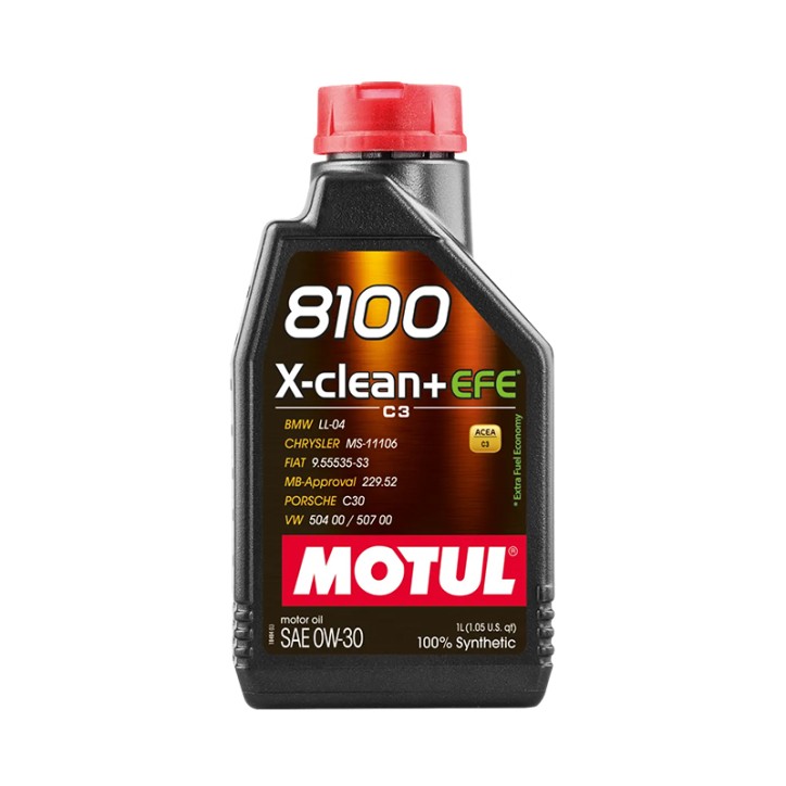 Aceite Motor MOTUL 8100 X-CLEAN+ EFE 0W-30 1L