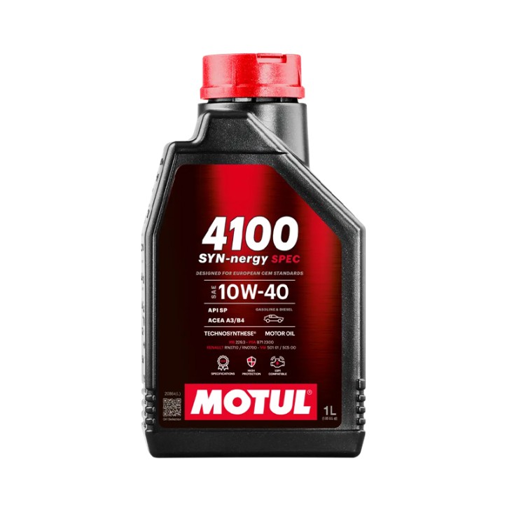 Óleo Motor MOTUL 4100 SYN-NERGY SPEC 10W-40 1L